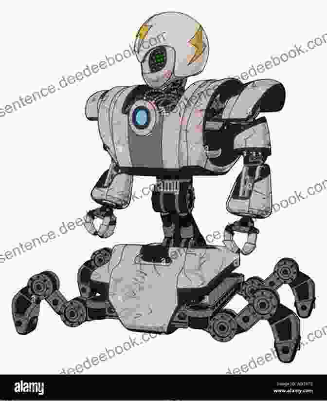 A Robot With A Body Resembling A Lightning Bolt. 123: Robots Of The Numeric Planet