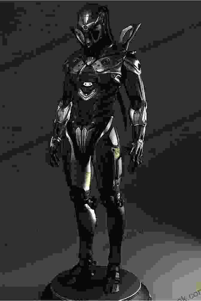 A Sleek Silver Robot With Complex Patterns On Its Surface. 123: Robots Of The Numeric Planet