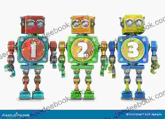 A Yellow Robot With A Body Resembling A Prime Number. 123: Robots Of The Numeric Planet