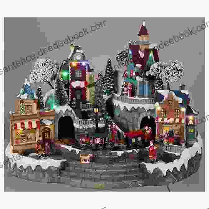 Christmas Town Christmas Village Animated Figures Cross Stitch Patterns 12 Christmas Projects Gift For Embroiderer: Christmas Town Christmas Village Northern Reindeer Bear On The Clock Snowman Winter Moon Evening