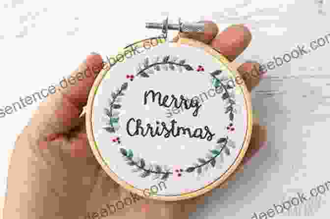 Embroidered Christmas Ornament A Merry Christmas With Kim Schaefer: 27 Festive Projects To Deck Your Home