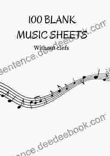 100 Blank Music Sheets: Without clefs